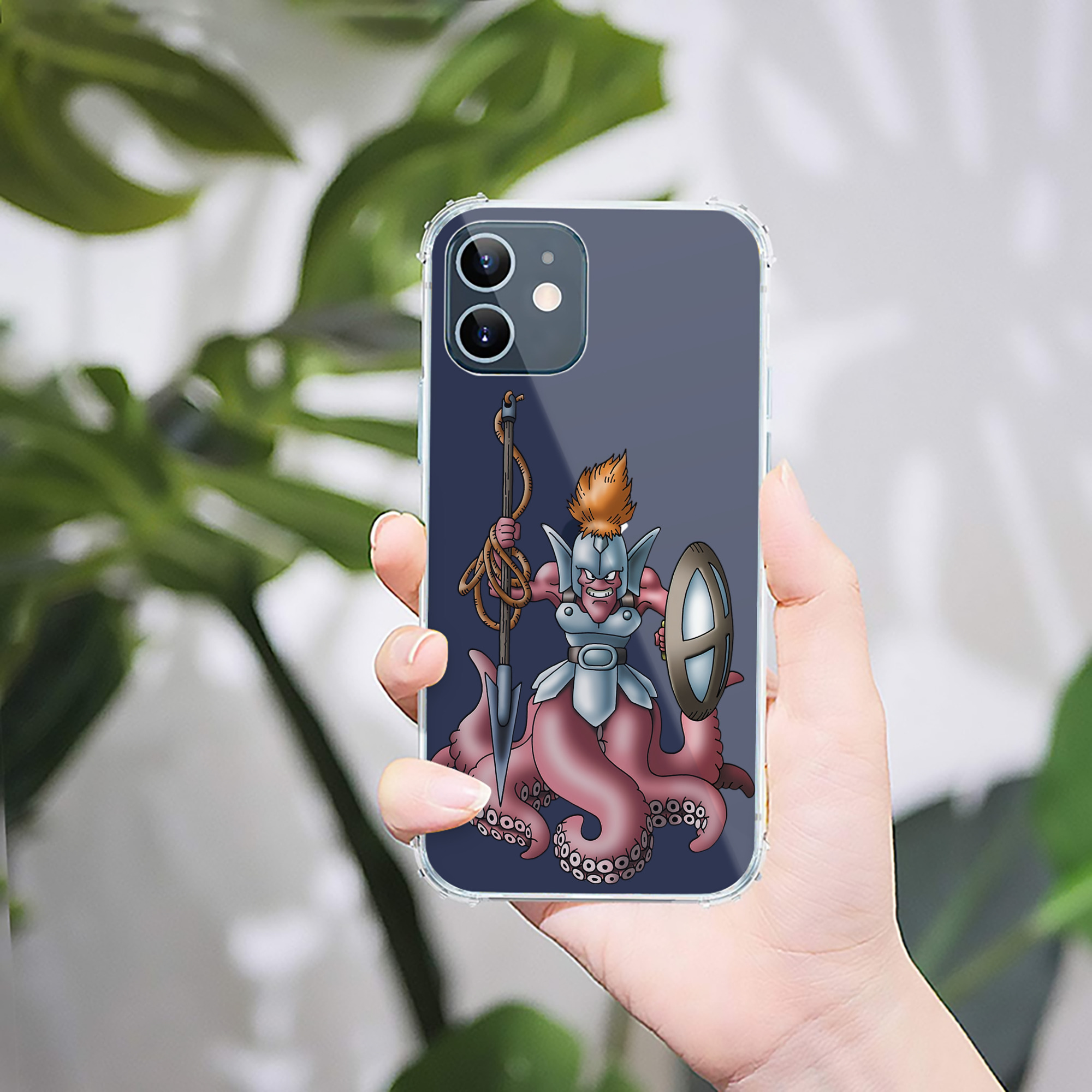 （画像用） ドラゴンクエスト Doragon Kuesuto Dragon Quest 【iPhone 12シリーズ対応】透明スマホケース（クリアソフトケース）